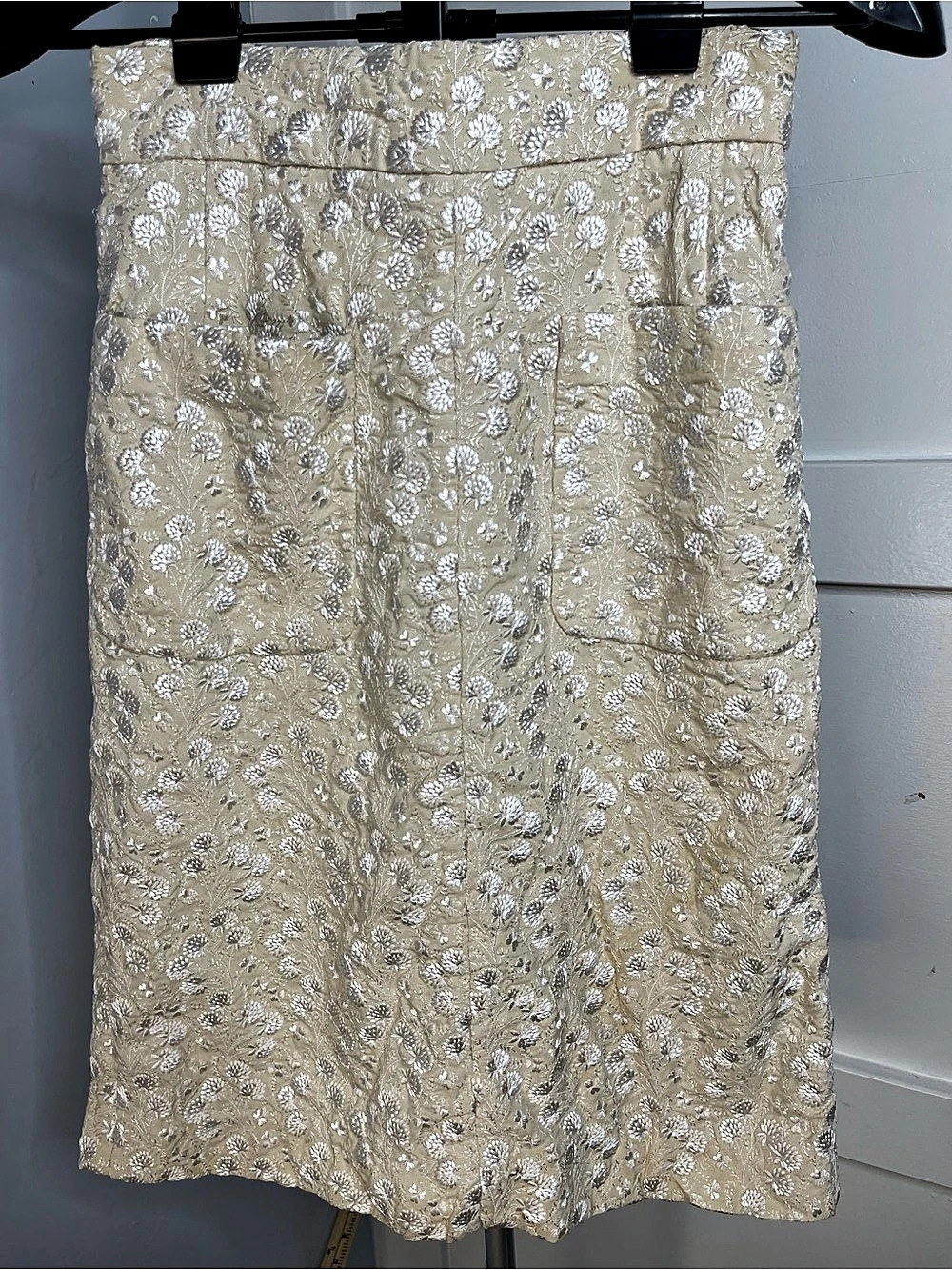 Jill Stuart Floral Jacquard Midi Skirt Size 4
